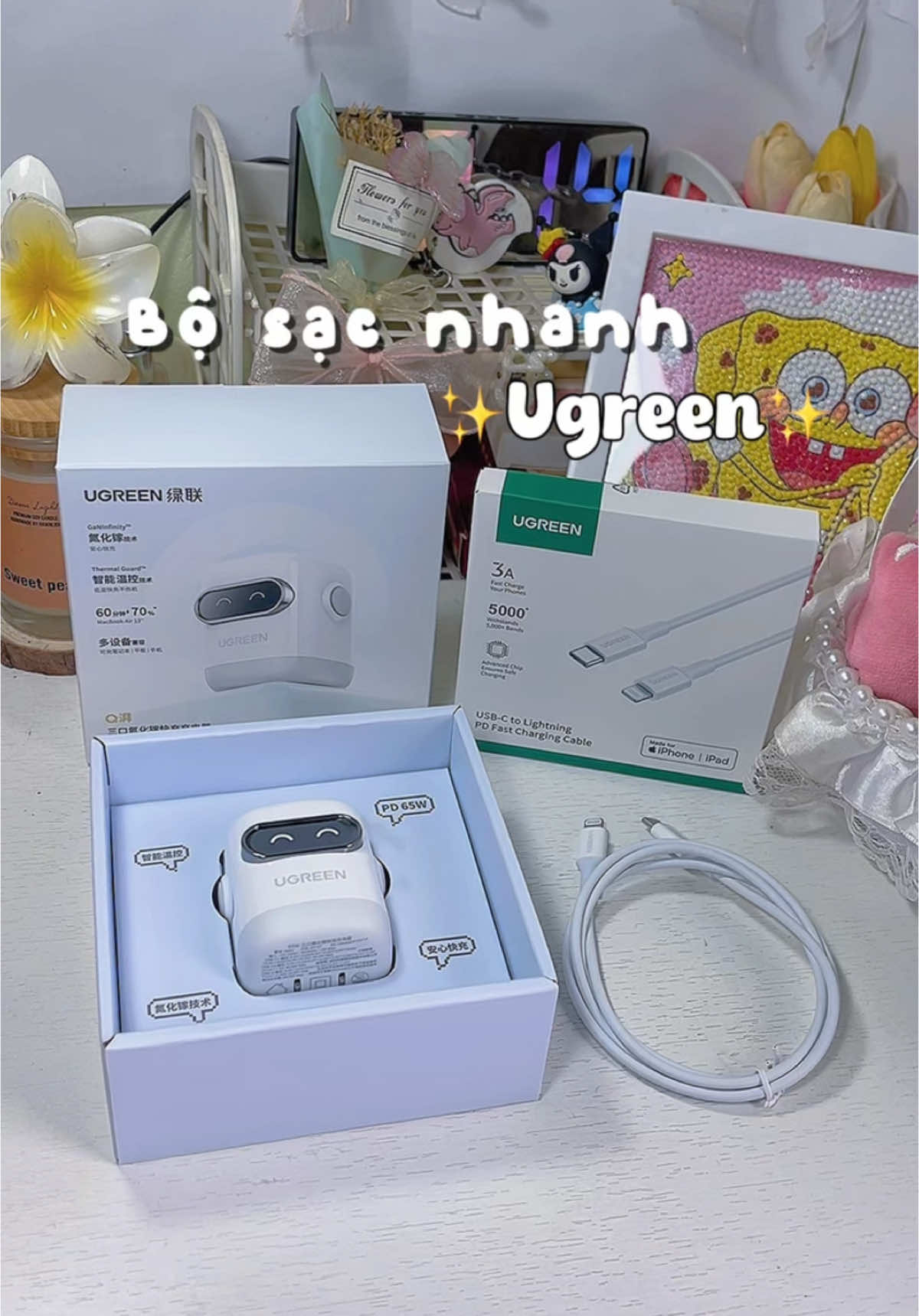 Bộ sạc nhanh 65w 🤗 #bosacnhanh #bosacnhanh65w #ugreen #xh #videoviral #unbox #review #viral #xuhuong #xhtiktok #hot #unboxing #hottrend #LearnOnTikTok #trending 