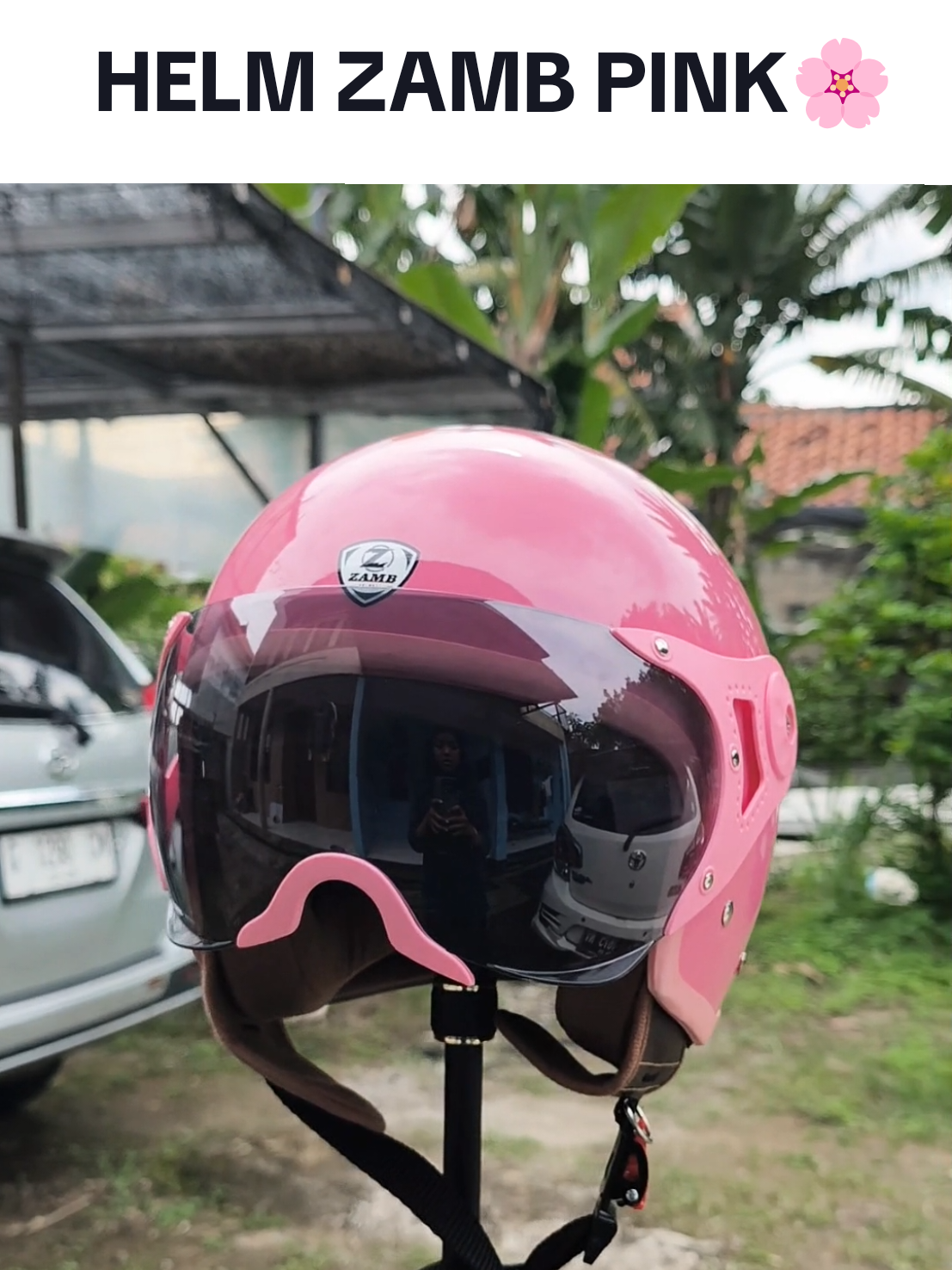Helm Hjab dari ZAMB variant warna banyak lohh🔥 #helmetloverindonesia #helmpondokcabe #kontenlucu #foryou #helm100ribuan #helmhijab #hijabfriendly 