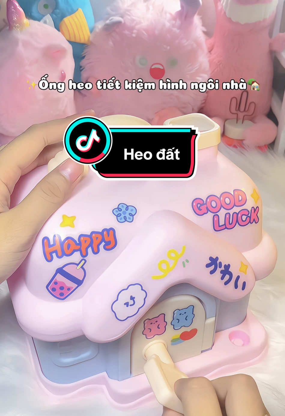 💪🏻Cùng mình tiết kiệm nè. Ống heo tiết kiệm hình ngôi nhà✨🌸 #unboxing #xuhuong #fyp #heodattietkiem #tietkiem #heodat #tietkiemtien 