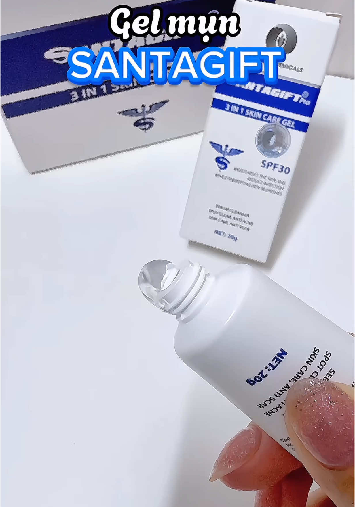 Gel mụn SANTAGIFT #gelmun #gelsantagift #gelchammunsantagift #giammun #giamthammun #santagift #gelboimunsantagift #muataitiktokshop 