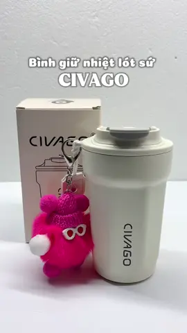 Bình giữ nhiệt lót sứ CIVAGO #binhgiunhiet #binhgiunhietlotso #binhnuocgiunhiet #civago #binh #lygiunhiet #lygiunhietlotso #fyp #review #unboxing #xuhuong 