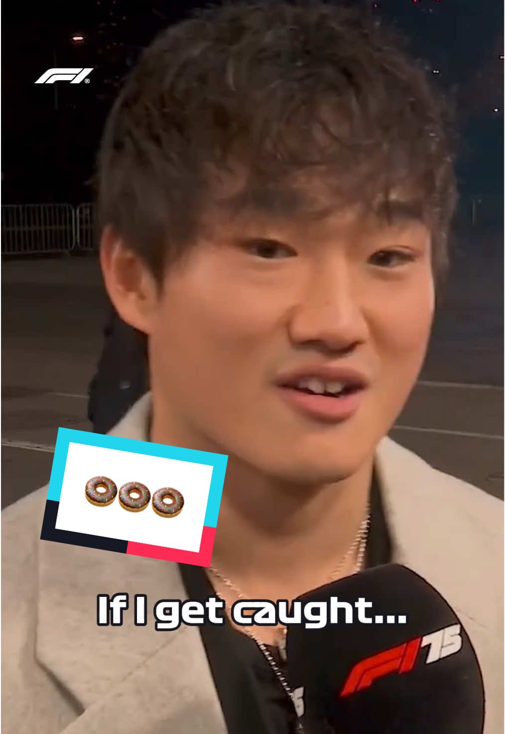yuki really let the impulsive thoughts win 🍩😭 #f175live #f1 #formula1 #yukitsunoda #vcarb #isackhadjar #donuts @Visa Cash App RB F1 Team 