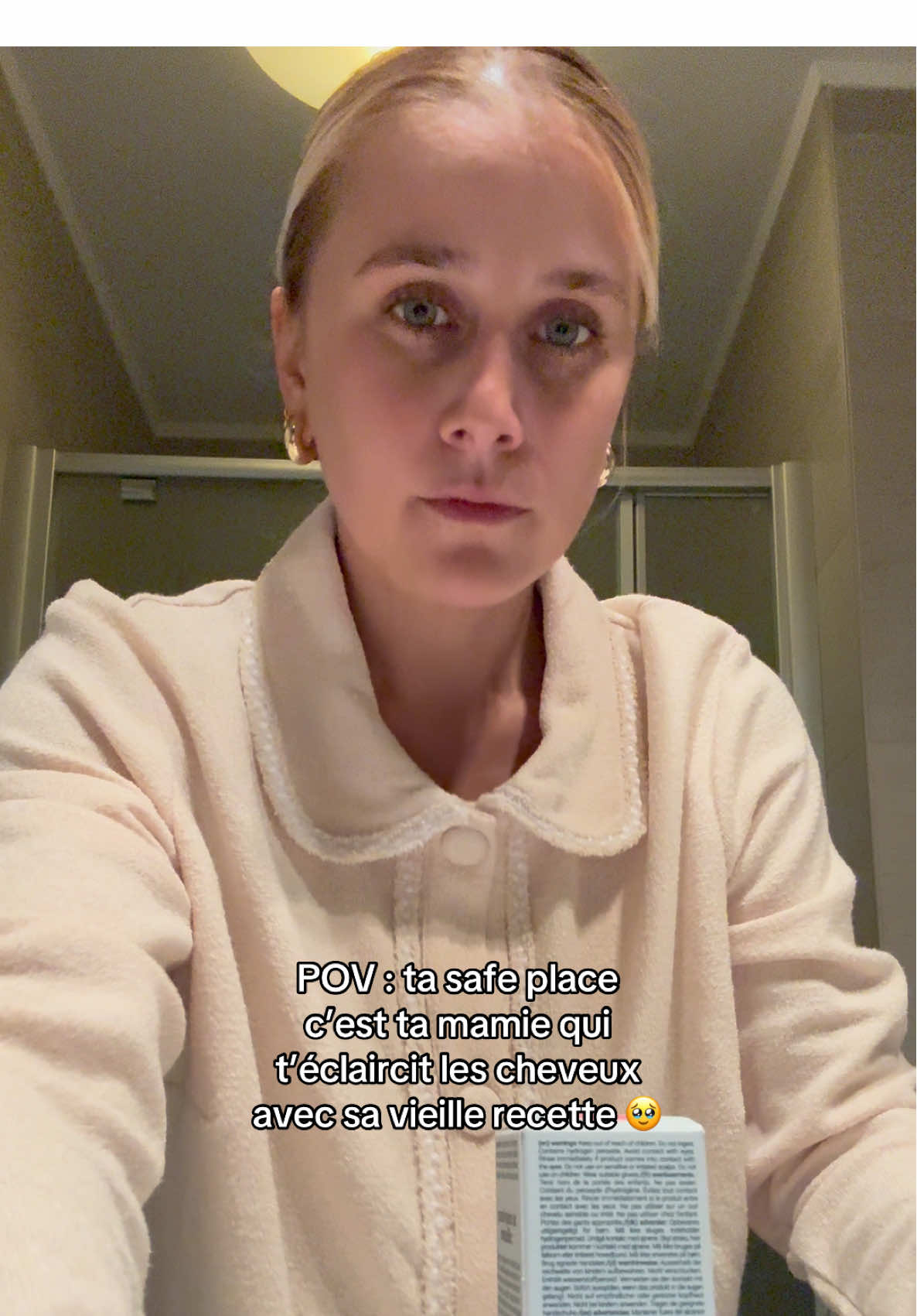Merci mamie 🥹🤍🙏👵🏻#hairtok #fyp #sprayeclaircissant #cheveux #recettedegrandmere 