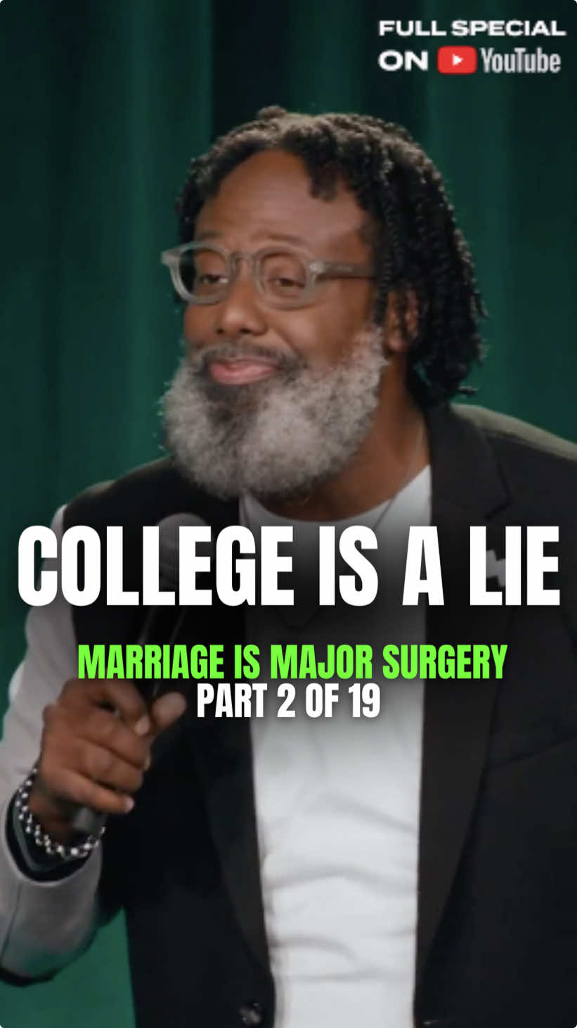 Part 2 of 19... Marcus D. Wiley’s new special Marriage is Major Surgery is available NOW on the Ali Siddiq YouTube page and Marcus’ YouTube page. Come see us this Saturday Feb 22 in #SanAntonio   Tour dates & Tickets AliSiddiq.com  Feb 22: San Antonio  Mar 1, Baltimore         Mar 7, Knoxville         Mar 8, Memphis          Mar 14, Mobile            Mar 15, Columbus, GA           Mar 21, San Francisco   Mar 22, Fresno                  Mar 28-30: Tulsa  April 4&5: Detroit (filming 2 specials)     Apr 11, Shreveport      Apr 12, New Orleans   Apr 18, Toledo Apr 19, Grand Rapids              Apr 25, Akron  Apr 26, Indianapolis                May 2, Minneapolis                 May 3, Milwaukee       May 10, Chicago                     May 16, Augusta         May 17, Macon            May 23, Savannah     May 30, Boston           May 31, New York City Jun 6, San Jose             Jun 7, Los Angeles                  Jun 13, Atlanta             Jun 14, Birmingham    Jun 20, Raleigh            Jun 21, Nashville         AliSiddiq.com or Link in bio #standupcomedy #comedyspecial #standupcomedian #alisiddiq #newcomedy #funnystory #truestory #ontournow #comedytour #funny #funnyvideos #funnyshit #trending #viral #instadaily #trendingnow #comedy #married #marriage #divorced #church #christian #churchcomedy #preach #college #lie