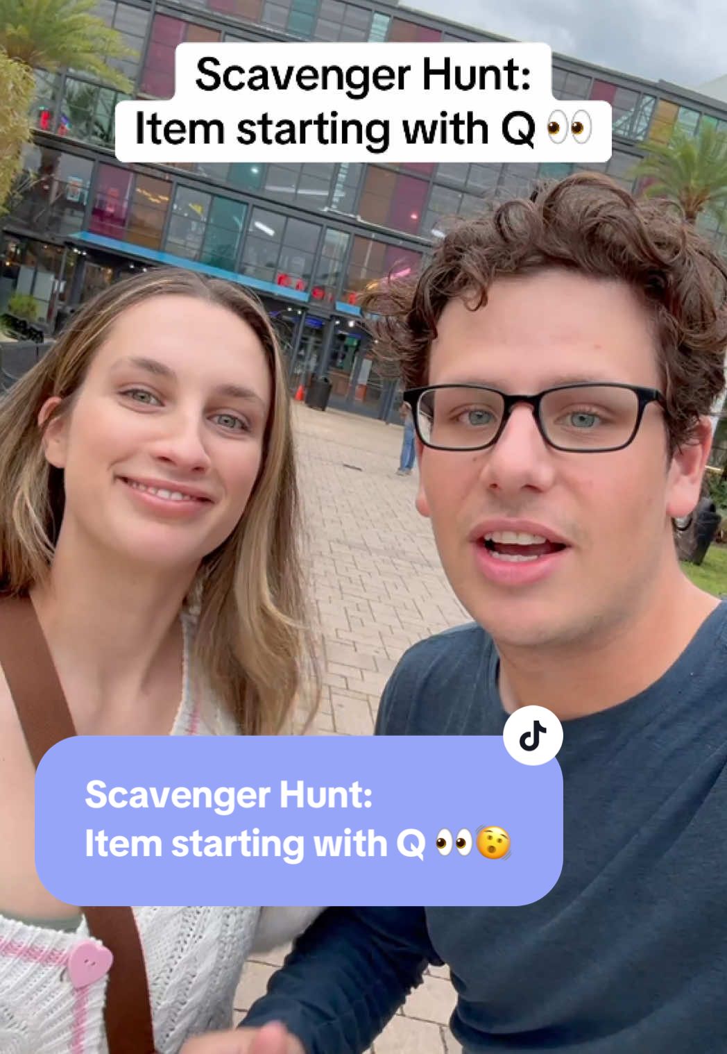 The amount of obstacles we both had to overcome… 😂👀🫨 #scavengerhunt #challenge 