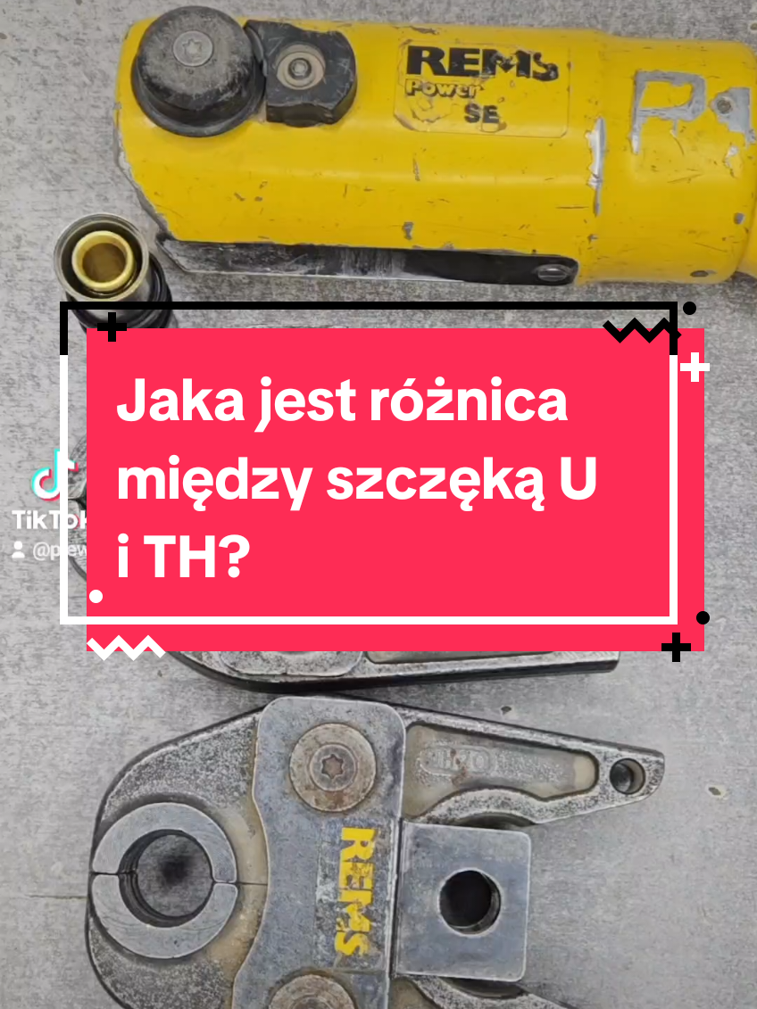 system pex, jaką szczęką zaciskać ksztaltki pex? Jaka jest różnica między szczęką U i TH. #perfexim #rems #ogrzewanie #ogrzewaniepodlogowe #podlogowka #instalator #hydraulic #hydraulicpress #plewainstalacje 