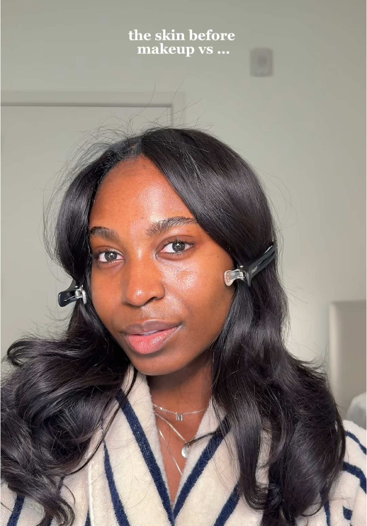 Your makeup is nothing without a great skincare routine!! These are my babies ♥️ #skincareroutine #skincaretips #makeupprep #glassskin #makeuptips  Products:  @Tatcha cleanser and moisturizer  @Medicube Global vita c pads @Caudalie serum and beauty elixir  @rhode skin glazing milk @Supergoop sunscreen 