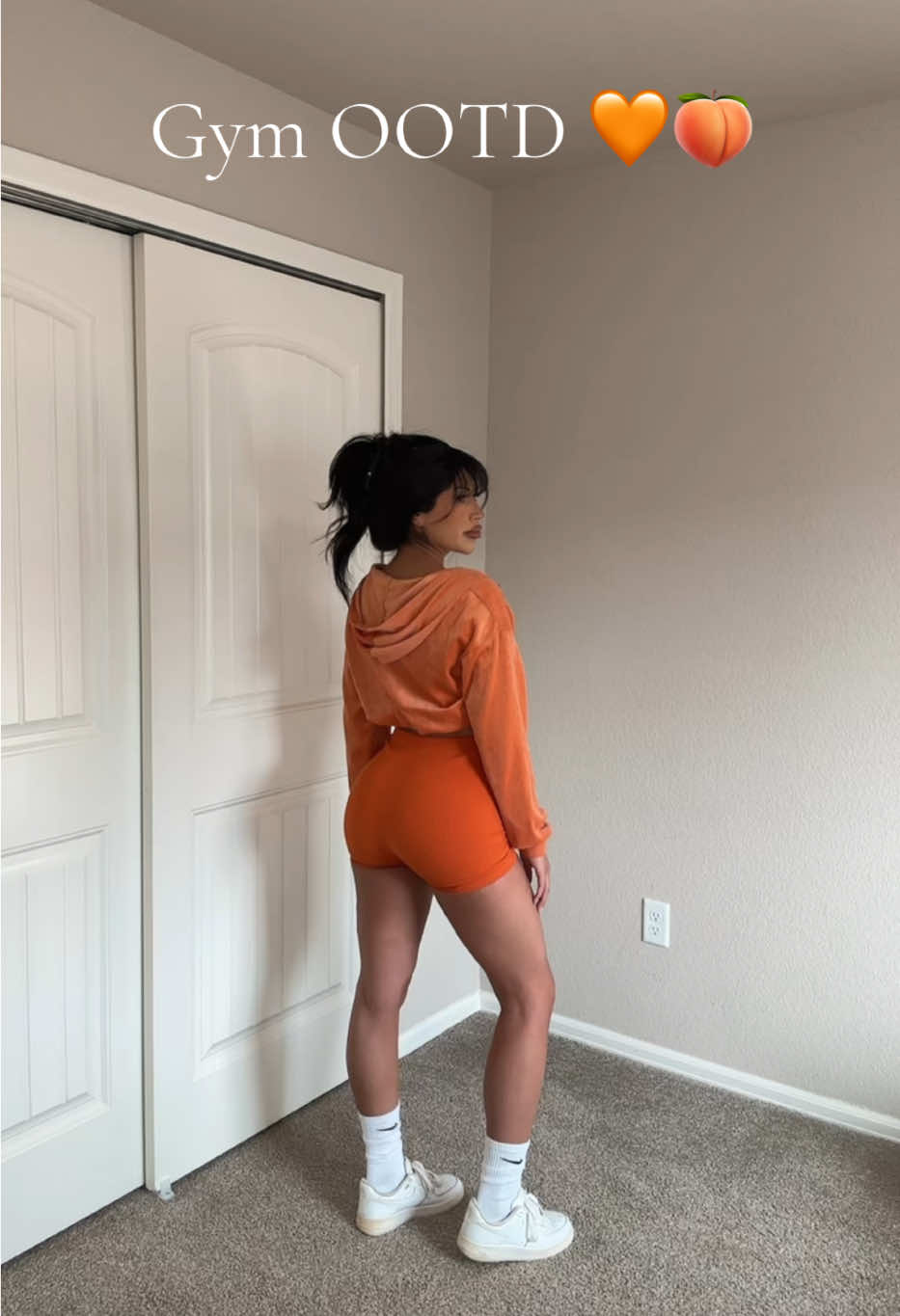 Gym Ootd 🧡 #gymfit #gymootd #gyminspo #gymoutfit #gymclothes #girlygymoutfit #orangegymfit 