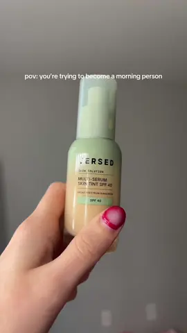 my morning makeup routine for the gym💋🌟 using @Versed Skin new makeup collection! the skin tint color match was on point!! and the blush is super cutie too #versedskincare #versedmakeup #morningroutine #MakeupRoutine #naturalmakeup #versedskin #skintint #lipstain 