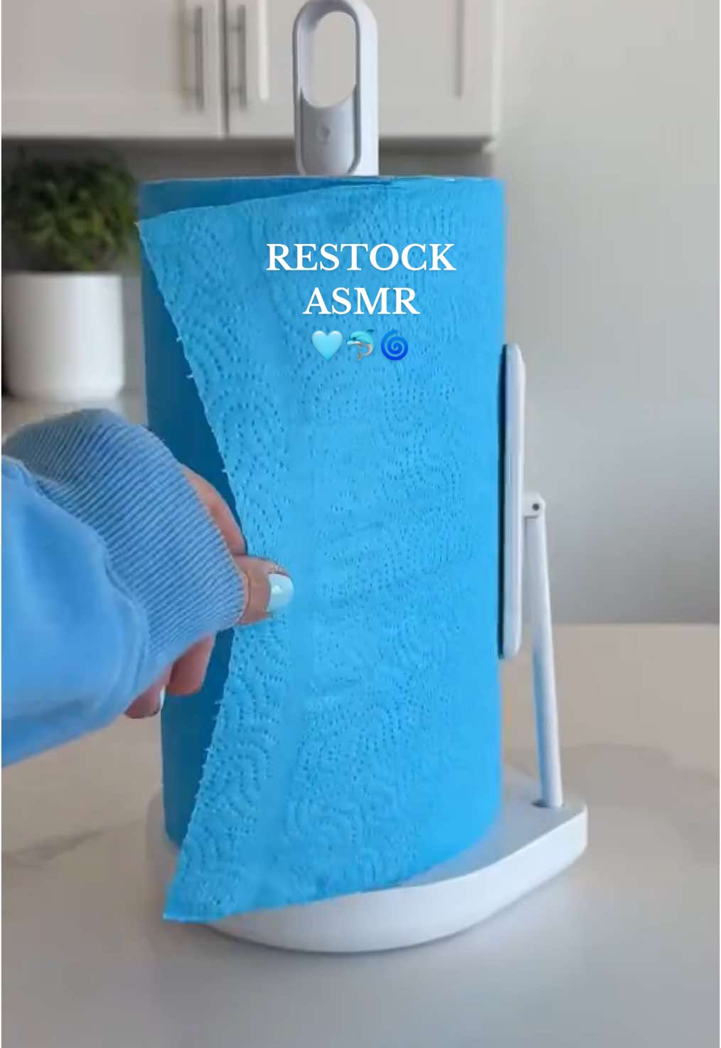 RESTOCK ASMR- 💙🦋🐟 #asmr #restock #restockasmr #restocking #random #fridgeorganization 