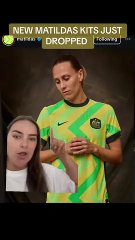 NEW TILLIES KITS 💚💛 #matildas #Soccer #socceroos #football #Soccer #samkerr #stephcatley 