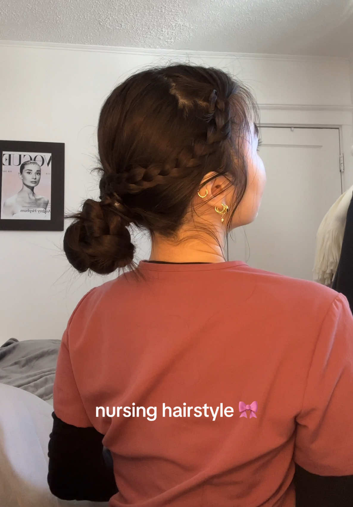 day 3 hair, a bit frizzy but I love the braids on the side 💖 #nursetiktok #nursesoftiktok #nursetok #nursehairstyles #hairstyleideas #hairstyles #hairstyle #dermatologynurse #nurse #softnursing 