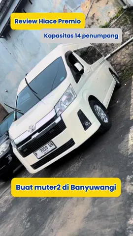 Ke banyuwangi rame2, tapi bingung mau naik apa? Nih kita ready kan Hiace Premio dg kapasitas 14 penumpang. Dijamin kabin nyaman, kedap suara, full hiburan, bikin perjalananmu ga ngebosenin. . Info harga bisa kirim pesan Wa 082330202888 . #hiacepremio #hiacebanyuwangi #touryukbanyuwangi #transportbanyuwangi #fyp #tiktokfyp 
