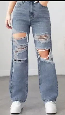 LOVITO CASUAL PLAIN RIPPED JEANS 💝👖  #lovito #fashion #plain #casual #ripped #jeans #outfit #wear #women #fyp #foryoupage  #tiktokfinds 