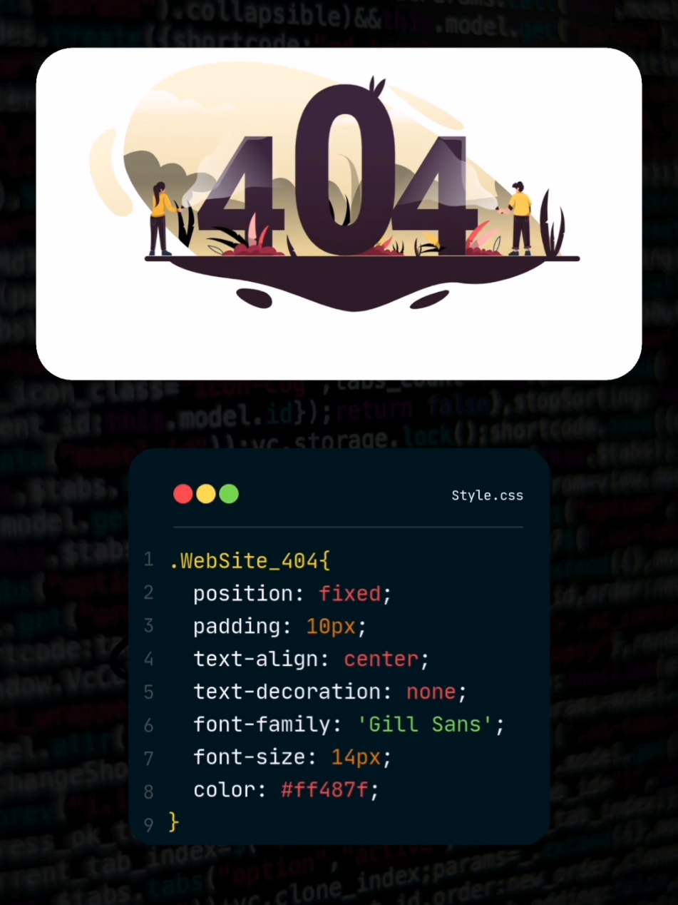 Programación | Web Site Error 404 con Html, Css y JavaScript #programacion #website #404 #code #html #dev #programming #paginaweb 