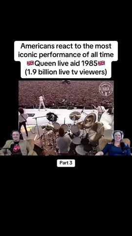 The most iconic live performance of all time Part 3 #USA  #AmericanReacts #Queen #Live #Freddiemercury