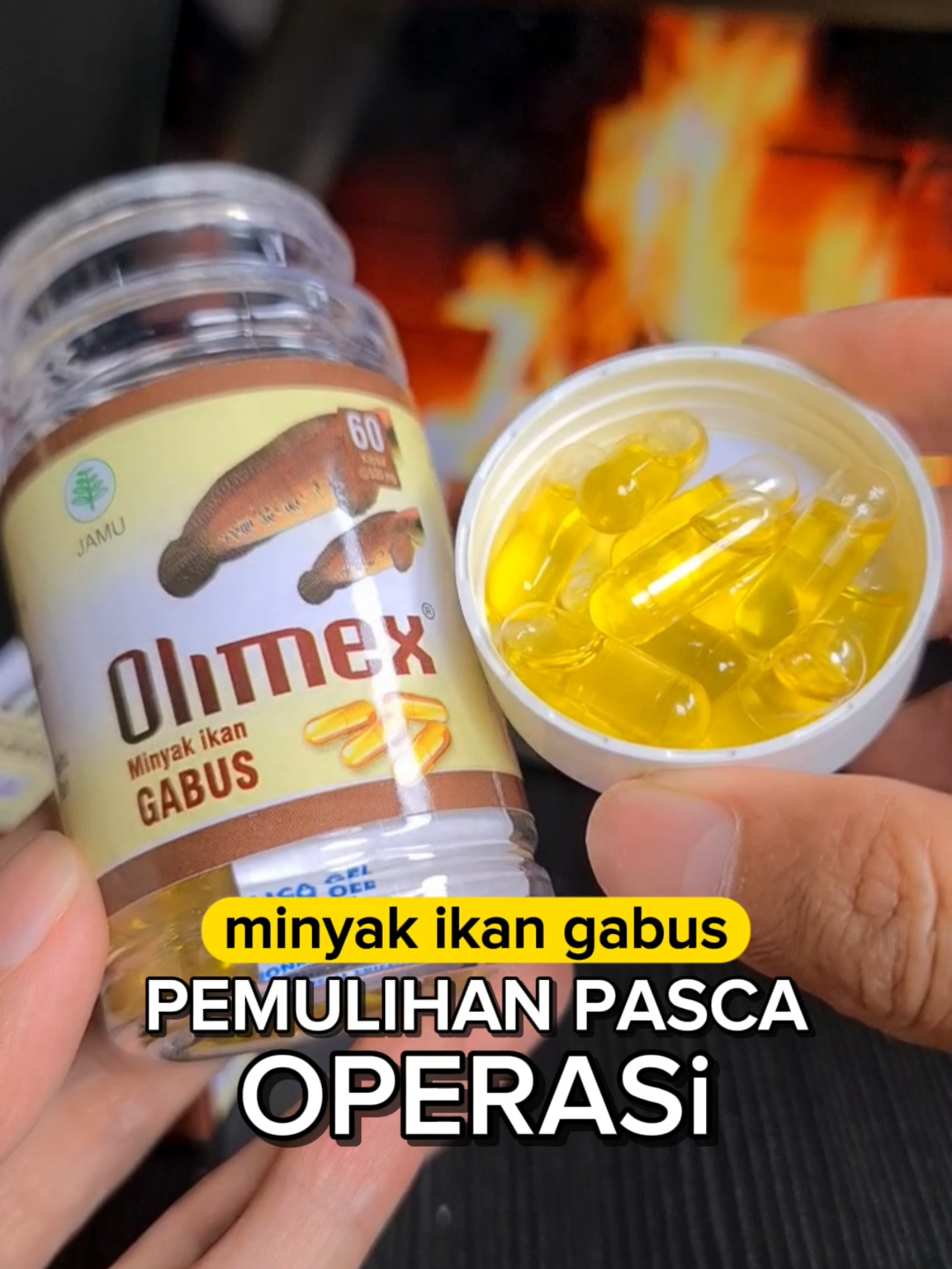 Olimex minyak ikan gabus. #minyakikangabus #minyakikan #olimex #edukasikesehatan #infokesehatan #ikangabus 