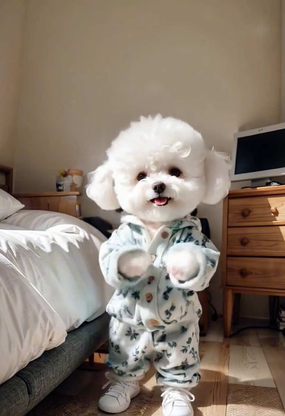 My dog can dance 😄🎶#dog #puppy #foryou #dance 