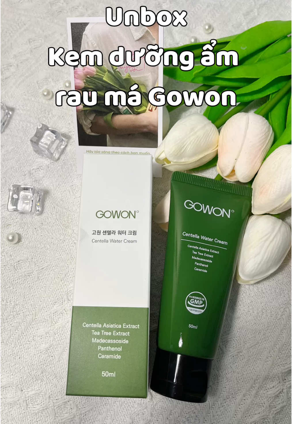 Kem dưỡng ẩm rau má Gowon #duongam #kemduongam #duongamgowon #duongamdamun #kemduongamdamun #kemduongphuchoida 