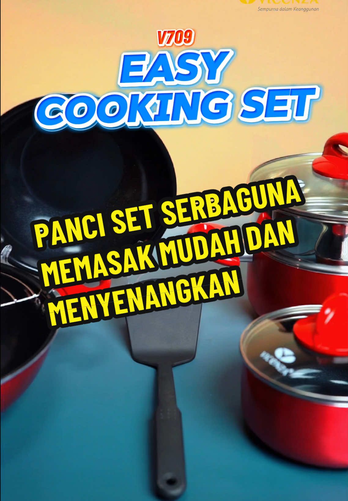 PANCI SET DENGAN TEKNOLOGI TINGGI MEMBUAT DAPURMU SEMAKIN SEHAT DAN JUGA CANTIK KARENA PENAMPILANNYA YANG UNIK🥰❤️ #alatmasak #masak #dapur #memasak #panci #vicenzaofficial #vicenzaadadimanamana 