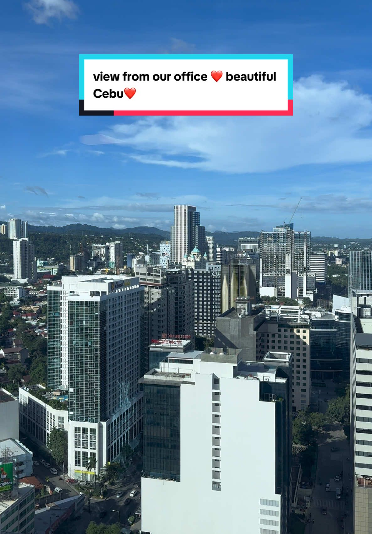 Marilag Cebu! view from our office at 28th floor #marilag #cebu #ceboom #buildings #skyscrapers #fyp #trending #foryoupage #foryou #cool #cebucity 