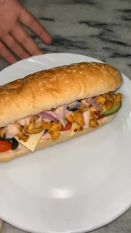 subway style burger ..... #trend #EasyRecipe #yumsbymrandmrs #trendingvideo #viralvideo #quickrecipes #usa #uae #india #viraltiktok #tasty #yummy #Foodie #homemade 