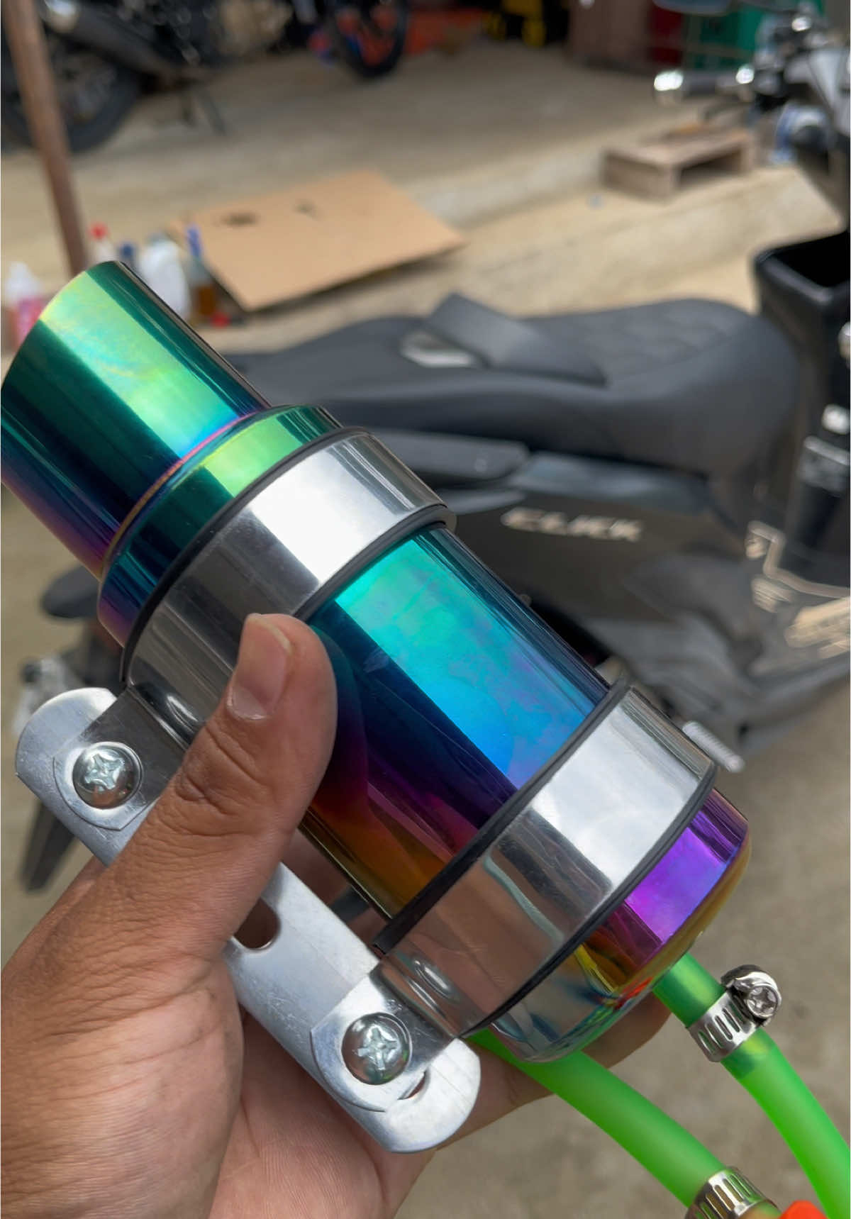 Motorcycle Radiator Oil Cooler Universal #oilradiator #radiator #oilcooler #motorcycleparts #click125i 