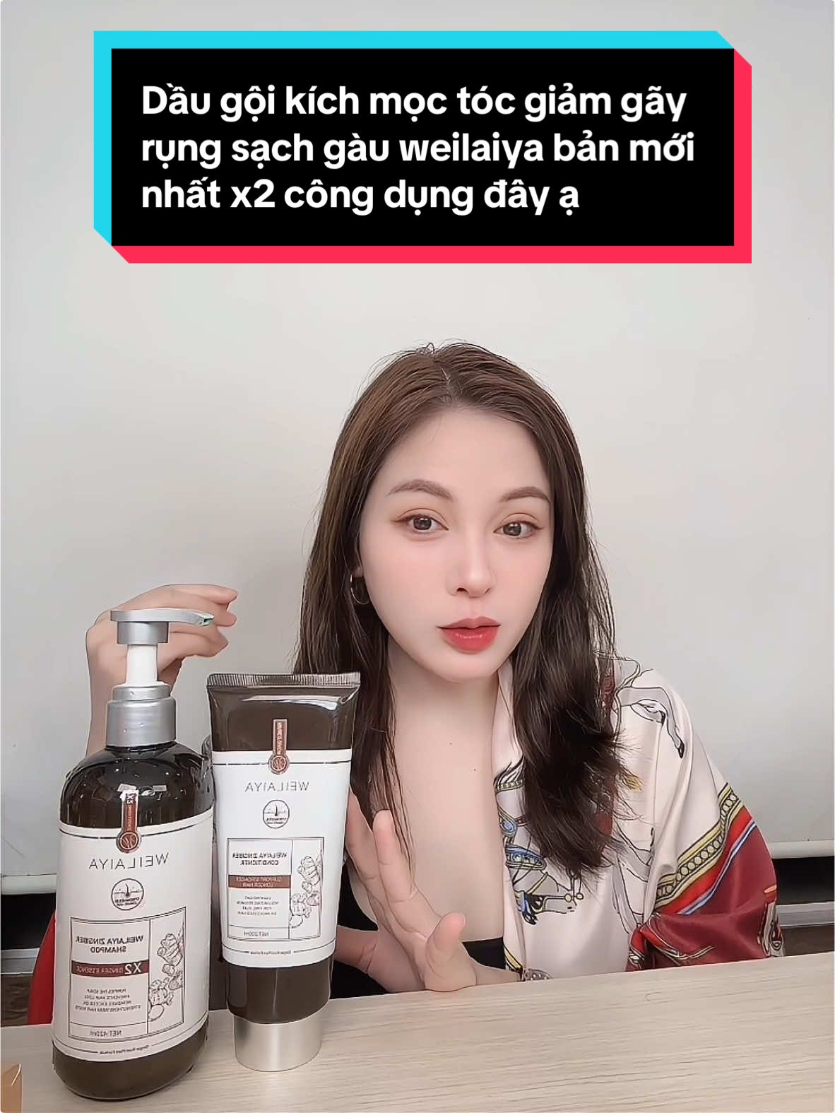 Dầu gừng mọc tóc bản mới, giảm gàu, giảm rụng, tóc bóng như mây #xuhuong #tiktok #weilaiya #daugung #mipham #daugoi #moctocbanluxury #daugoinuochoa #daugoithaoduoc 