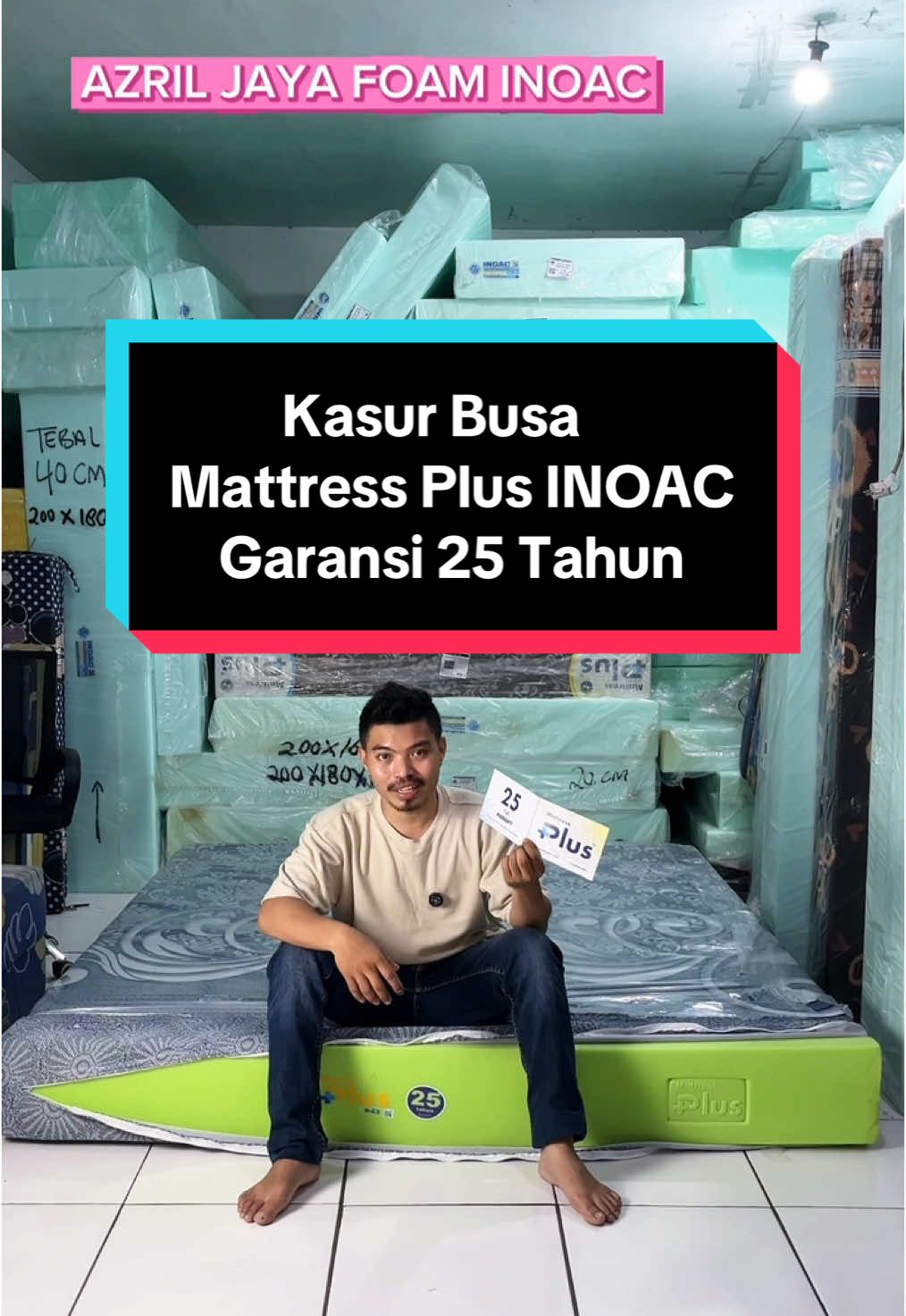 Kasur Busa Mattress Plus INOAC Original Garansi 25 Tahun #mattressplusinoac #busainoac #azriljayafoaminoac 