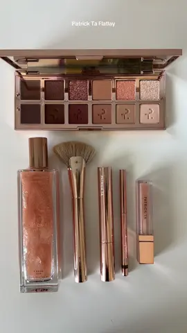 The champagne rose gold makeup @Patrick Ta Beauty 