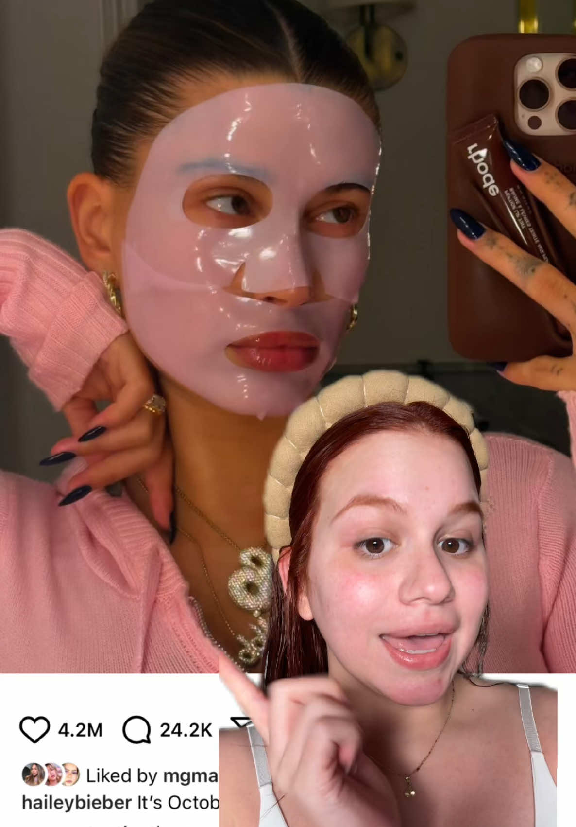Ya entendí porque la Hailey la usa 👀 #haileybieber #medicube #collagenmask #koreanskincare 