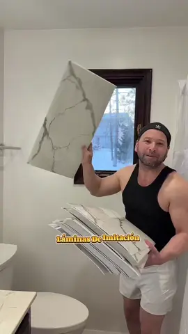 Transformé mi baño en minutos con este truco increíble! ✨😍 Fácil, rápido y económico . ¡Mira el resultado! #HomeDecor #DIYProjects #BathroomMakeover #PeelAndStick #TikTokFinds #EasyUpgrade #BudgetFriendly #RoomTransformation #InteriorDesign #beforeandafter 