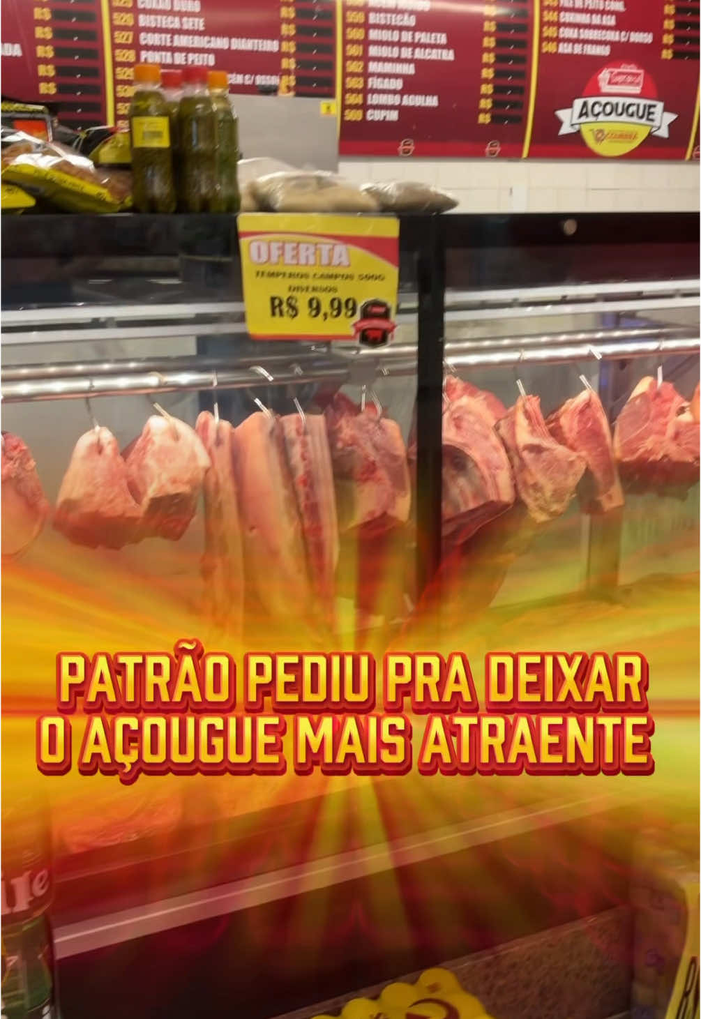 ⚡️O patrão mandou deixar o açougue MAIS ATRAENTE… e a equipe entregou TUDO! 💃🥩✨ Vem garantir sua carne e ainda ganhar um show! 😂🔥 #AçougueEmAlta #PassarelaDoChurras #mercadodivertido 