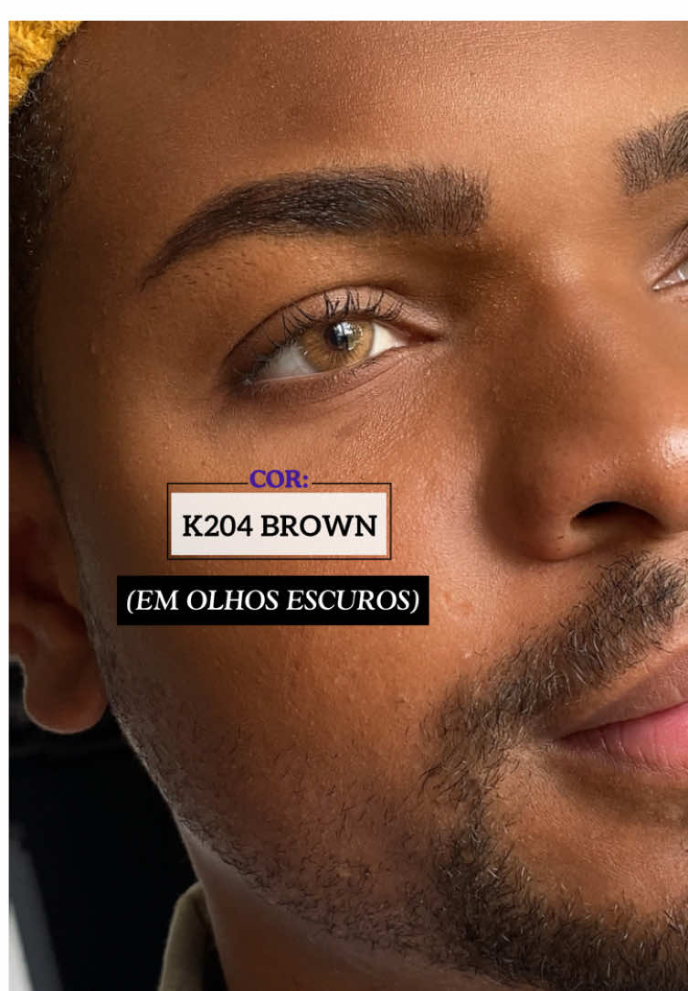 Modelo K204-Brown em olhos escuros. Disponível no site com frete grátis, link na Bio! 💟✨                                                                       #viralvideos  #likeforlike  #lentemel  #tiktokviral  #foryou #universodaslentes  #lentedecontatocolorida 