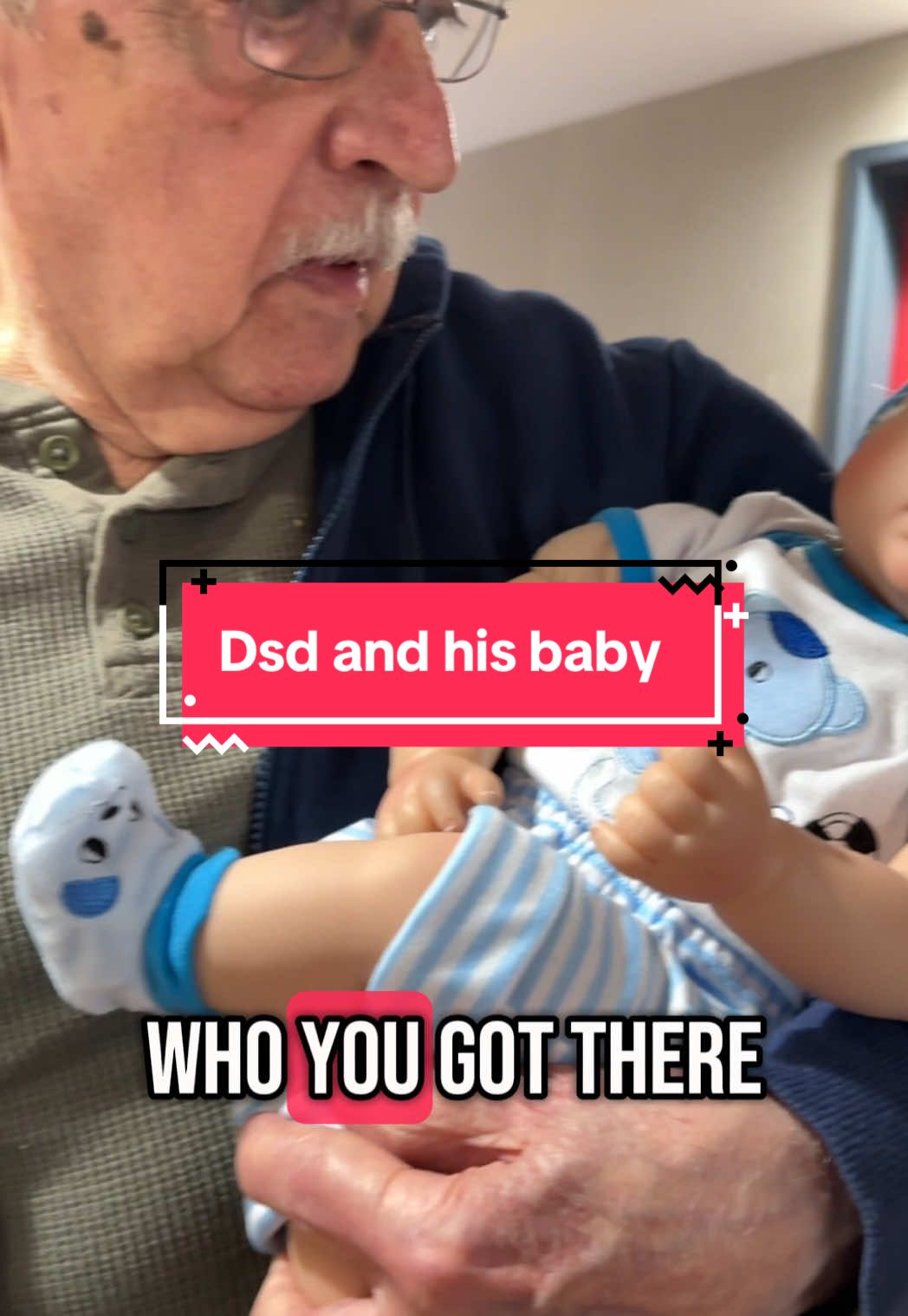 I love watching dad act so nurturing to his baby. I didn’t know if he would ever get to the point where he would enjoy carrying one around, but here we are. All the staff commented on how much joy it’s given him today. 💚 #dementia #caregiving #dolltherapy #joy 