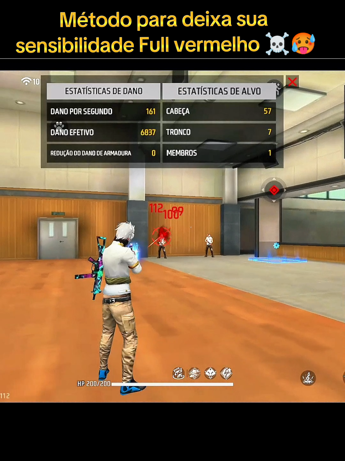 Método para deixa sua sensibilidade Full vermelho #freefire #sensibilidadefreefire #emuladorfreefire #dicas #freefirelover 