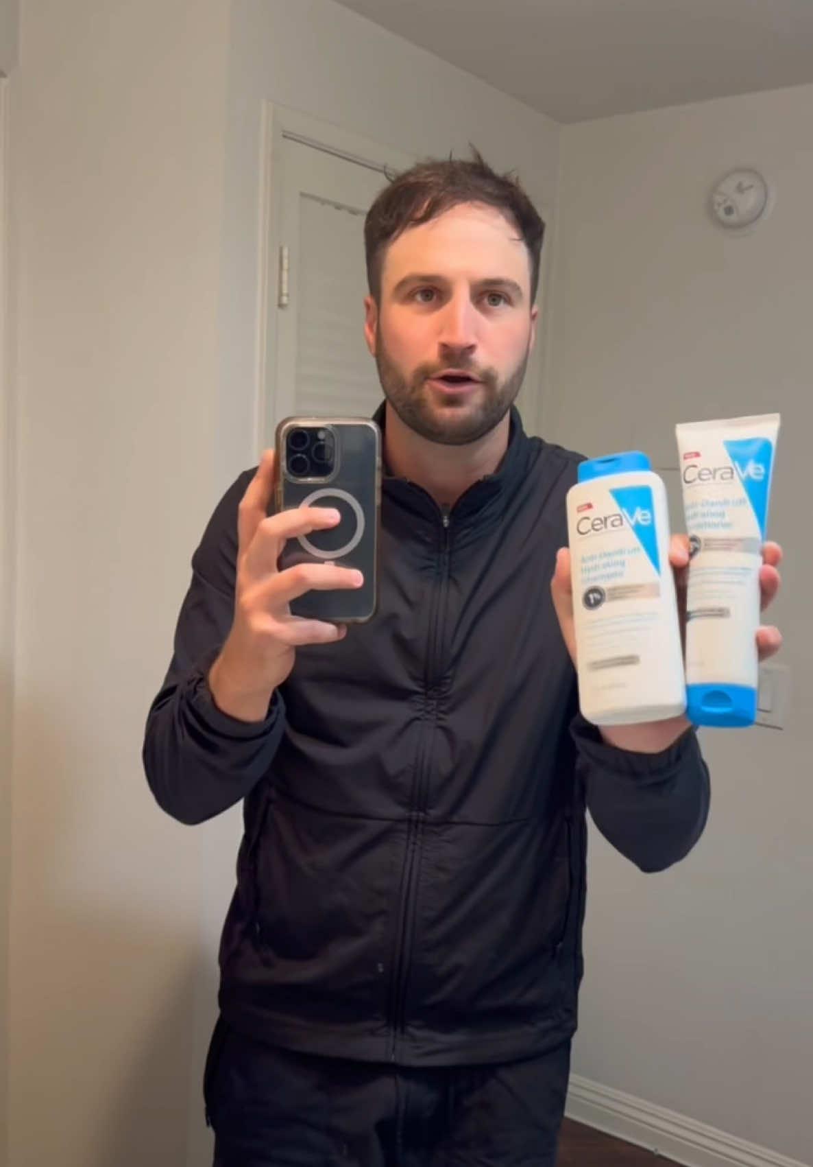 Win or lose tonight, at least I know the fine folks over at @CeraVe have got me covered. No flakes and I have to have the most moisturized hair on the east coast right now. Not the best hair, but certainly the most moisturized #ceravepartner 