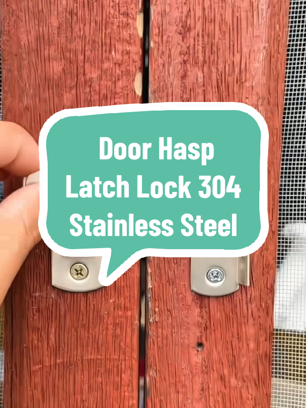 Door Hasp Latch Lock 304 Stainless Steel Safety Packlock Clasp #tools #doorlock #lock #tool #hardware #fyp #foryou #tiktok #share #goodthing 
