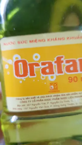 Nước súc miệng Orafar làm sạch nướu, loại bỏ mảng bám trên răng, giảm sưng nướu, chảy máu chân răng #suckhoe#rangmieng