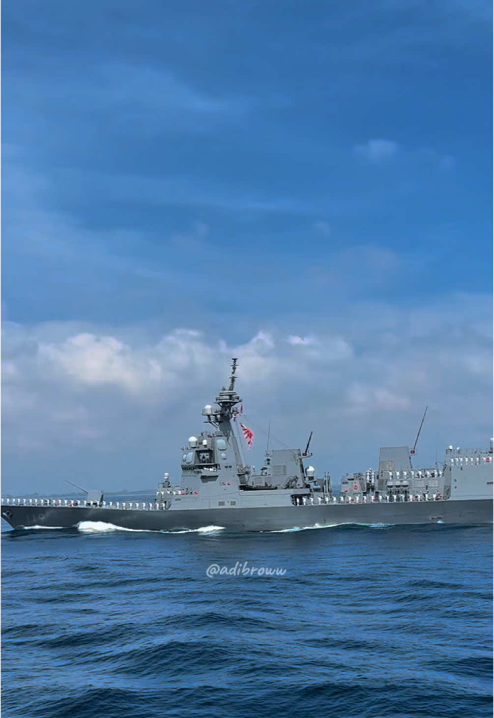 JS Asahi DD - 119 class Destroyer JMSDF #japan #destroyer #navy #jalesvevajayamahe #militar #warship #tniindonesia🇮🇩 #tnial #fypage 