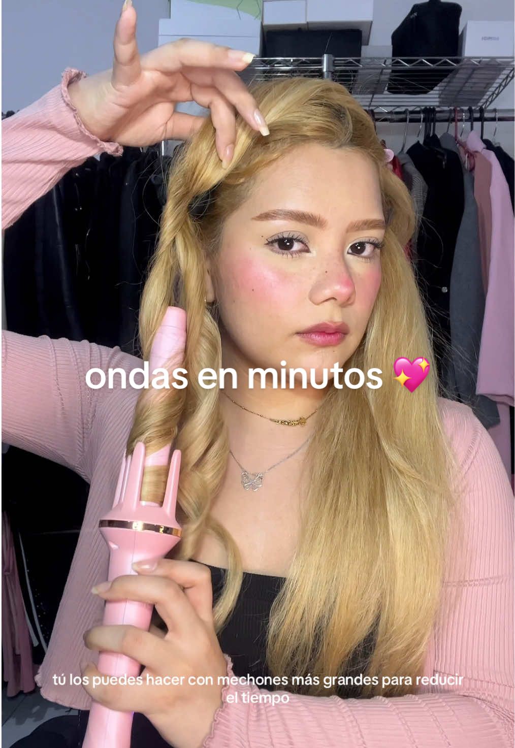 esta técnica me encantó porque me tarde nada haciéndome todo el cabello, mi rizadora la amooo💖  #ondas #bomidi #blondehair #goldenhair #blondegirl #hairtok #blonde #hairstyle #tutorial #girls #vamostiktokshop 