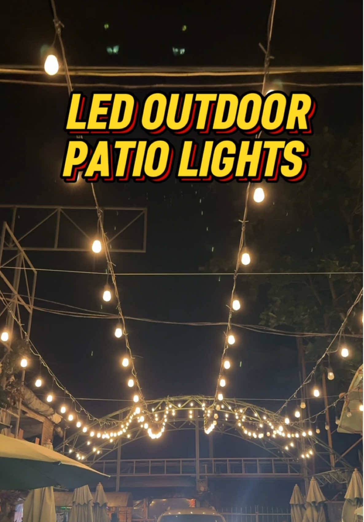 LED PATIO STRING LIGHTS #patiolights #led #ledpatiolights #cafe #aesthetic #creatorsearchinsights 