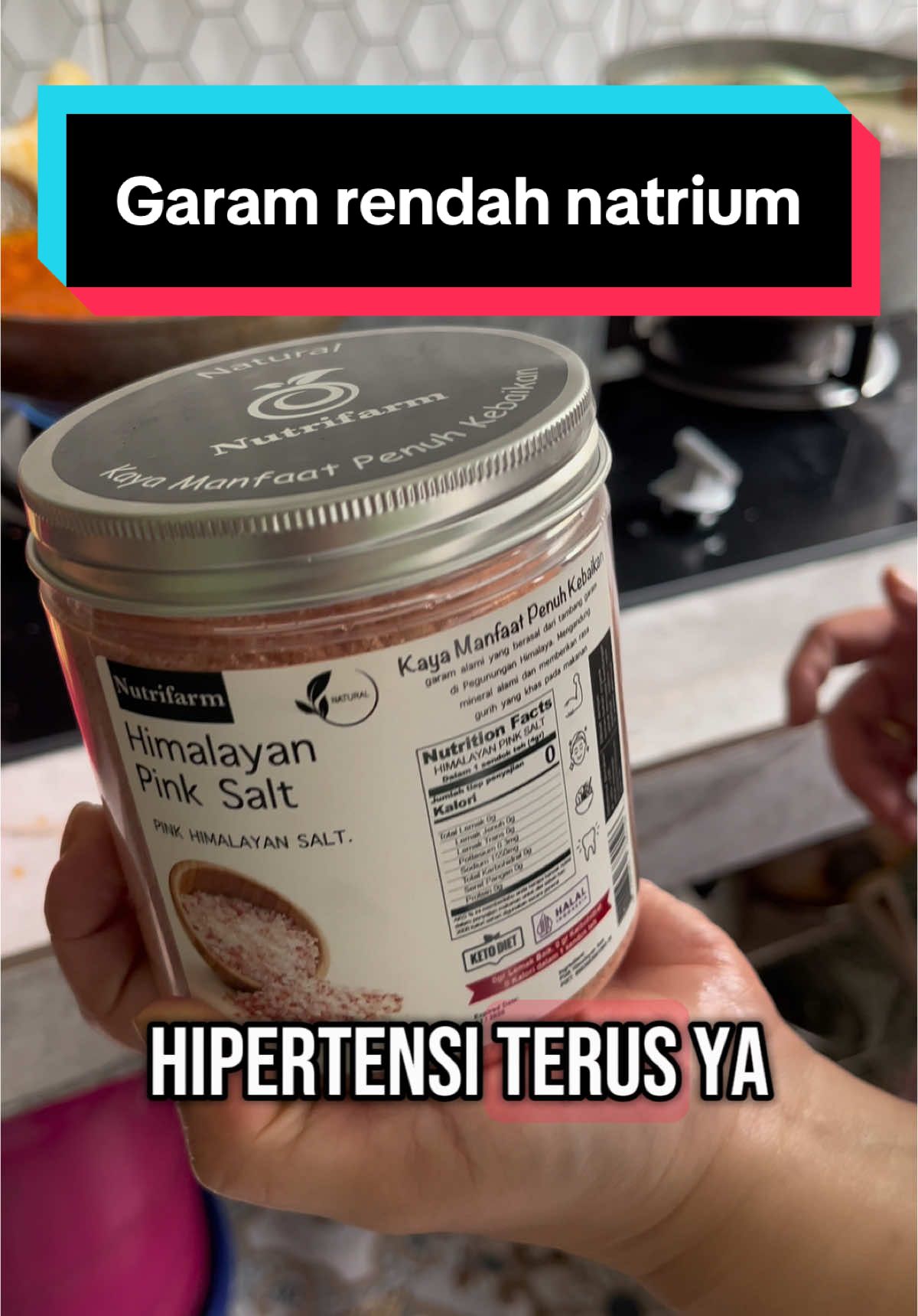 Membalas @sema Anisa jawas garam himalaya nutrifarm aman untuk hipertensi dikarenakan rendah natrium. Untuk pengidap penyakit hipertensi wajib menjaga asupan natrium per hari yang masuk ke dalam tubuh #nutrifarm #garamhimalaya #garam 