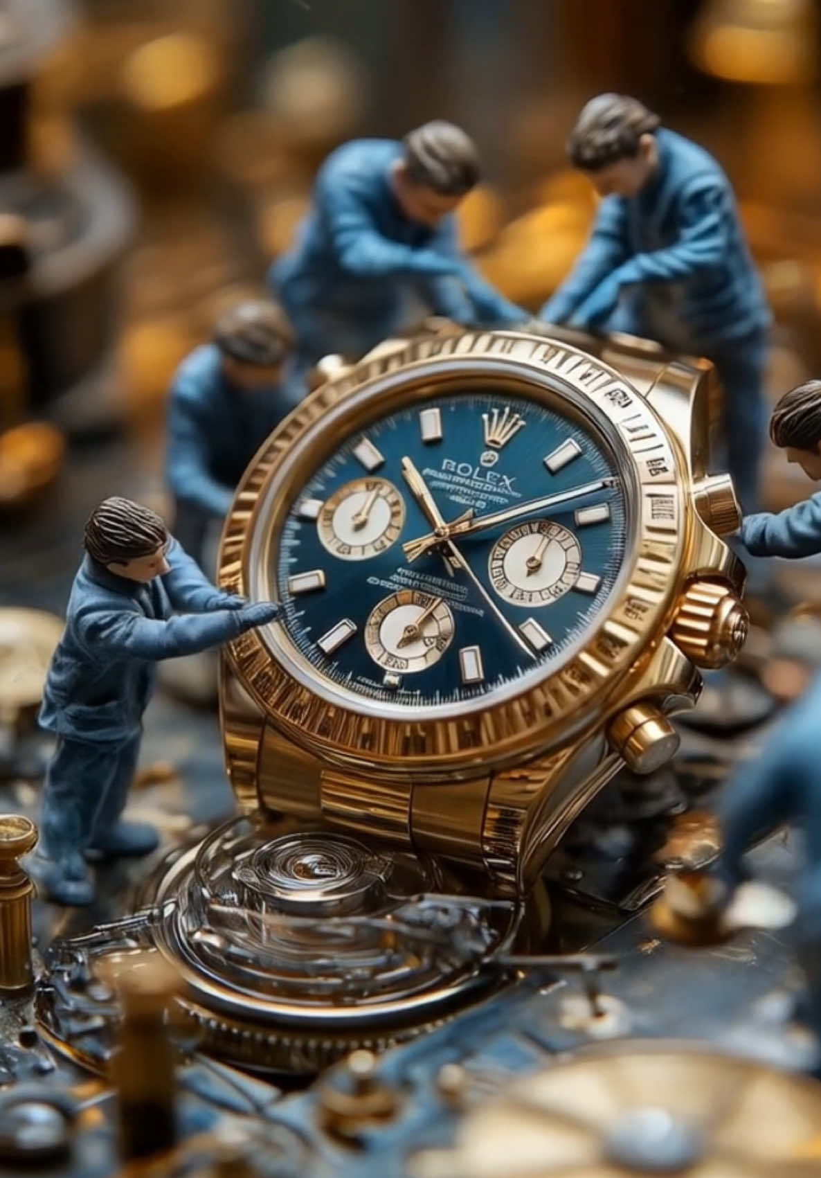 That’s why Rolex watches are so expensive… They’re handmade! With very tiny hands. 😆 #rolex #miniworld #tinyworld #tinyworkers #tiktoktrend #aiart #aicreator #CapCut 