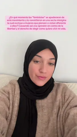 Hablan de misoginia, las reinas de la misoginia, las que le dieron significado a esa palabra, excluyendo a mujeres por ser diferentes a ellas.  #mujeres #mujer #feminismo #muslim #muslimah #feminista #españa 