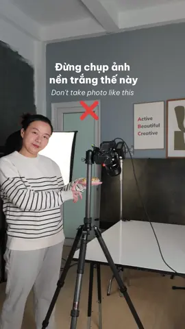 Setup chụp nền trắng đơn giản với một đèn 🥰 #hanangphoto #chupanhsanpham #tuchupsanpham #productphotography 