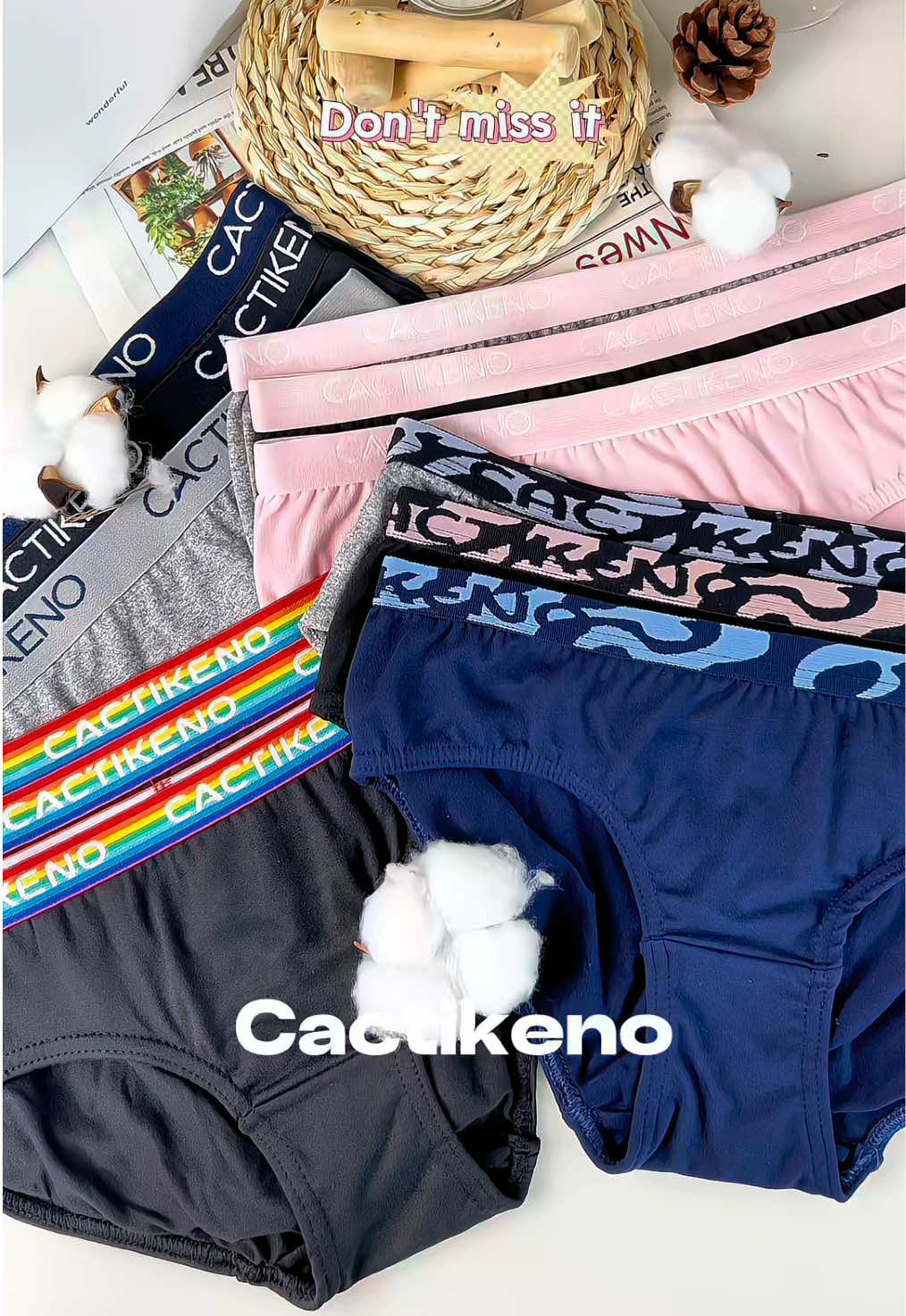 🔥 Limited time offer, only 1xx pesos! 💖 3 packs of comfortable cotton panties for women! Cacti Keno high-quality stretch panties, selected soft cotton material, breathable and sweat-absorbent, fit the body shape without being tight, more comfortable for daily wear! ✨ Available in M-XL sizes, multiple colors, fashionable and versatile! Limited quantity, grab it quickly📌🔥 #cactikeno #gift #highquality #highelasticity #soft #underwear #breathable #skinfriendly #comfortable #foryoupage❤️❤️ #underpant #seamless #tiktokviral #fashiontiktok #womengifts #girldouyin #panties 