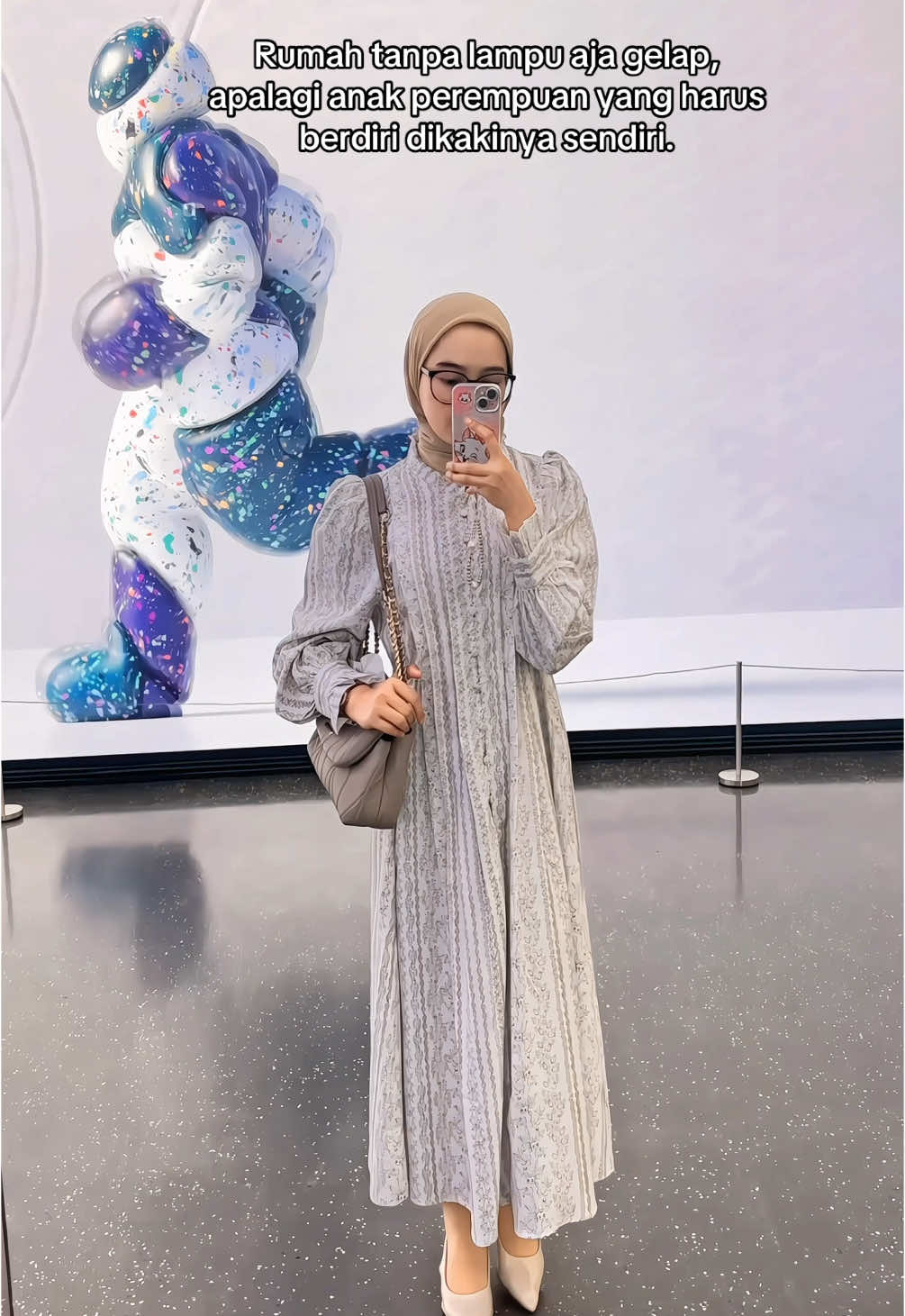 🫧🌷💗✨ #foryou #outfitideas #inspirasioutfit #quotestory #dress #ootdhijab 