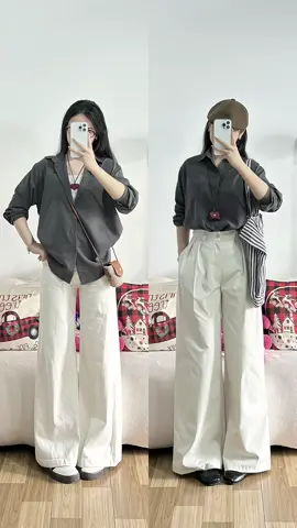 Basic dể phối🎧🤞🏻🛒#review #sơmiduixuoc #mihohouse #tiktokviral #tiktokthoitrang #outfit #xuhuong 