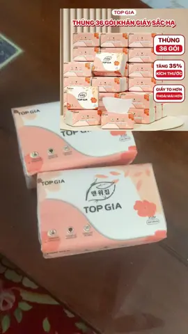 Thùng 30gói giấy ăn rút bên nhà Top Gia miễn ship ạ #thunggiayan30goi #giayantopgia #xuhuong #fyp #vairal #giayansieudai